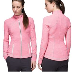 lululemon athletica Forme Jacket Cuffins In Wee Are From Space Neon Pink SZ 10